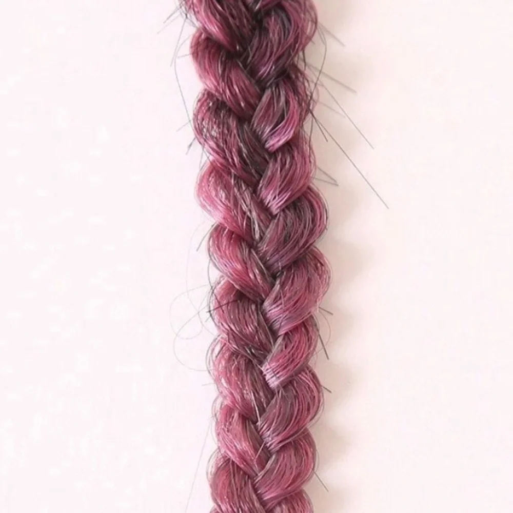 Pop by Hairdo 20” Pink Hair Extension Metallic Clip In Braid Extension Gift NEW!